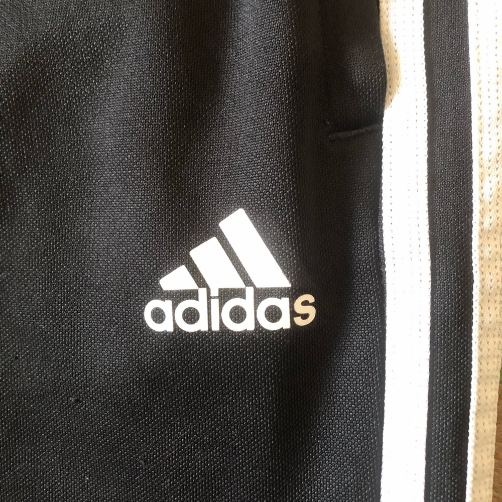 Adidas Black and White Track Pants